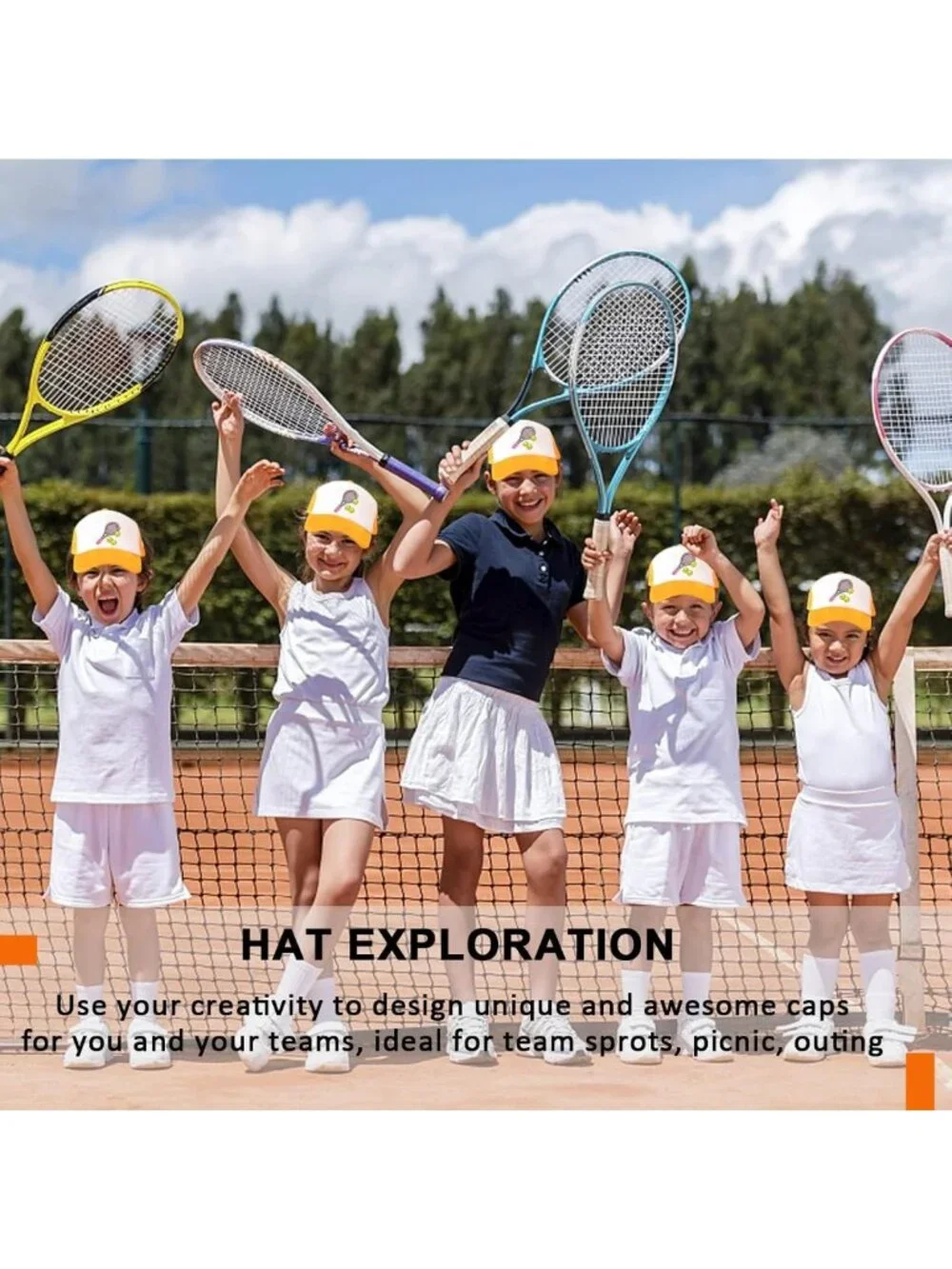 9 Pack Adjustable Trucker Hats - Sublimation Blanks Baseball Caps for All Ages